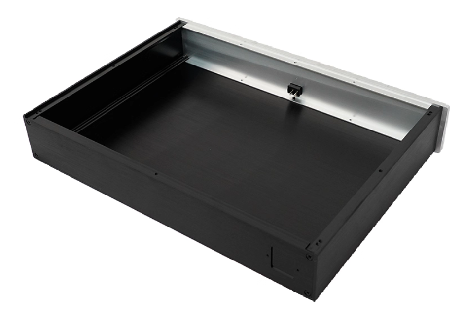 Beautiful silver goldmund Aluminum Audio amplifier DIY chassis decoder case 430*70*308mm or 350mm