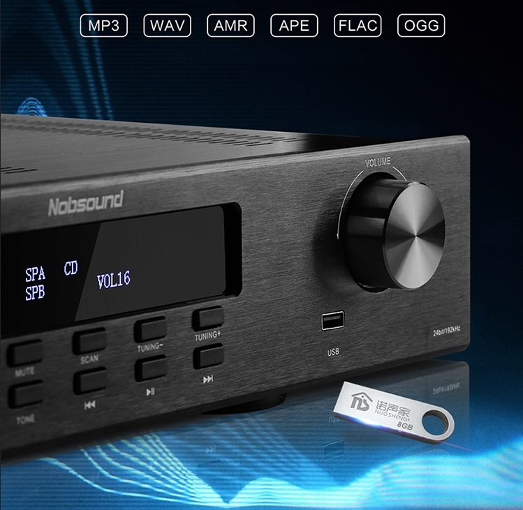 Nobsound PM7 High Power 140W*2 Digital Amplifier with Remote Control