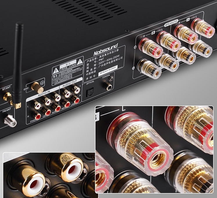 Nobsound PM7 High Power 140W*2 Digital Amplifier with Remote Control