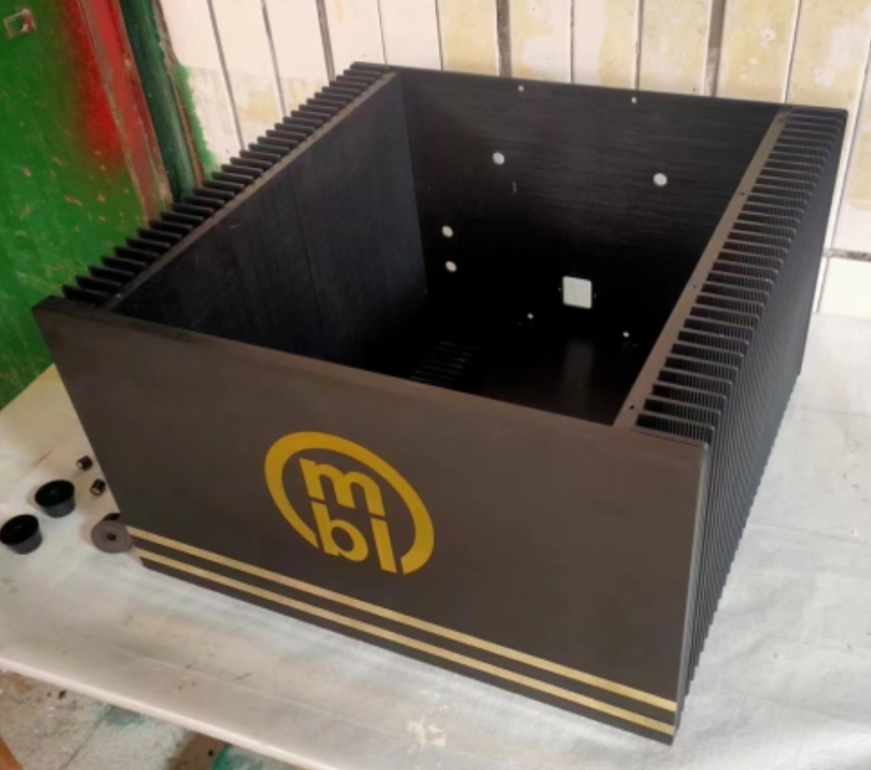 430*250 MBL All aluminum alloy class A amplifier chassis HIFI DIY pure amp case with heatsink