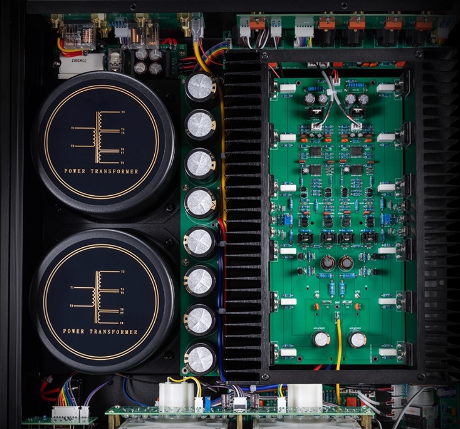 MUSMYS P1000 class AB HIFI 185W*2 stereo high power Audiophile Merge amplifier