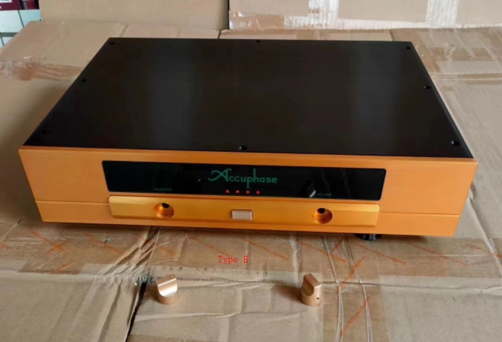 430*90 All aluminum alloy preamp chassis HIFI DIY amplifier case Can install Accuphase circuit