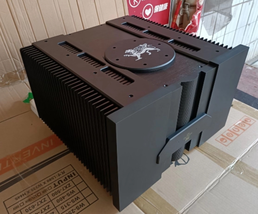 440*270*428 All aluminum alloy amplifier chassis HIFI DIY black class A amp case Can install Gryphon circuit