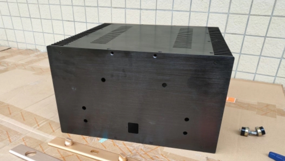 440*270*428 All aluminum alloy amplifier chassis HIFI DIY black class A amp case Can install Gryphon circuit