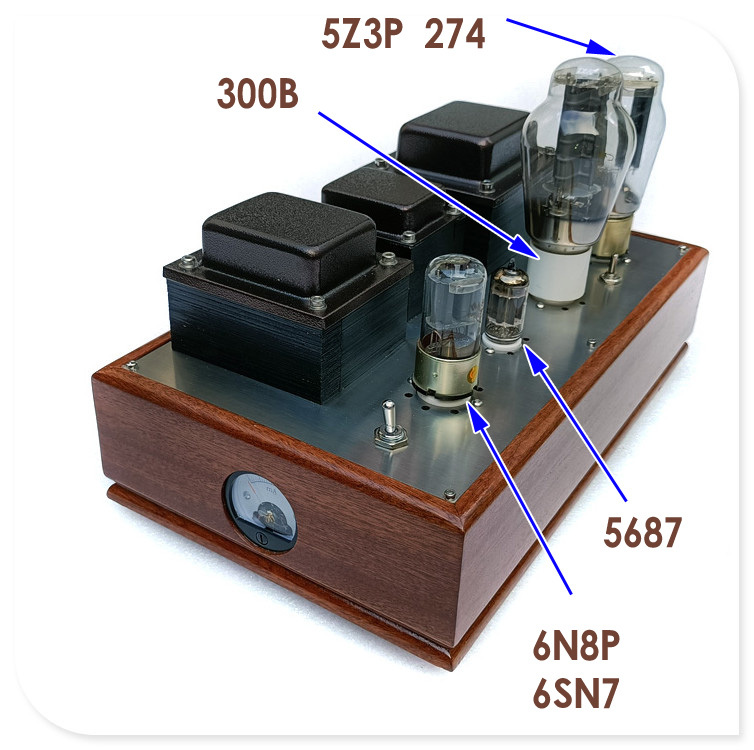 Reproduction of Audionote Kit one300b Split Single ended Electronic Tube Amplifier pure handmade