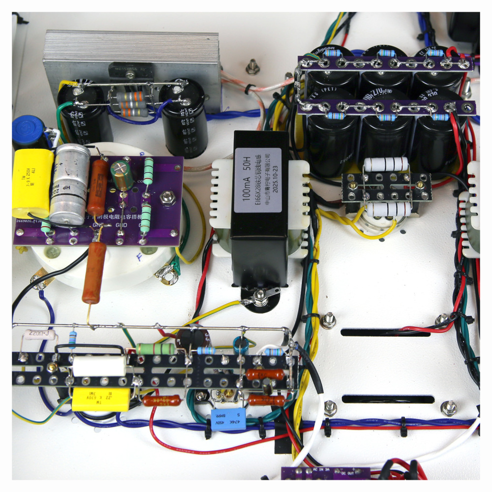 805 stereo 40WX2 High power Class A single ended electronic tube amplifier with VU meter EF85 EL34 push