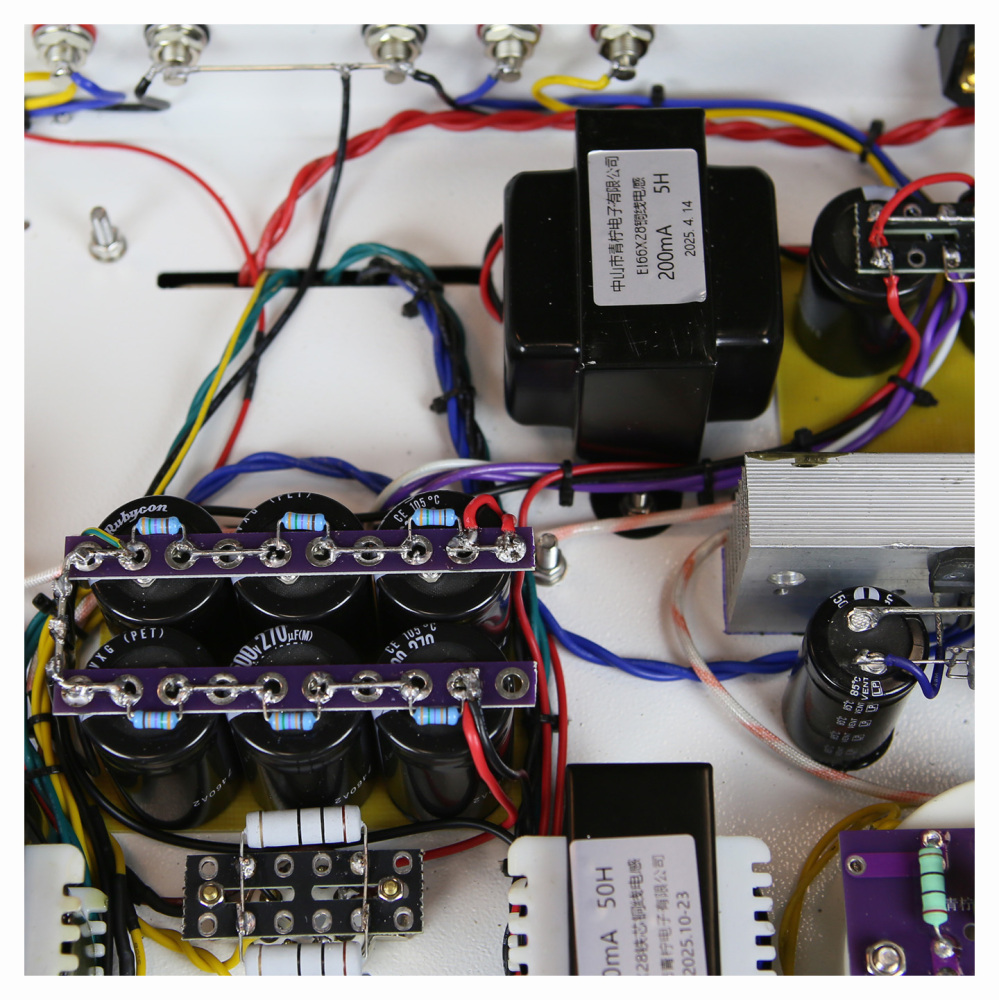 805 stereo 40WX2 High power Class A single ended electronic tube amplifier with VU meter EF85 EL34 push