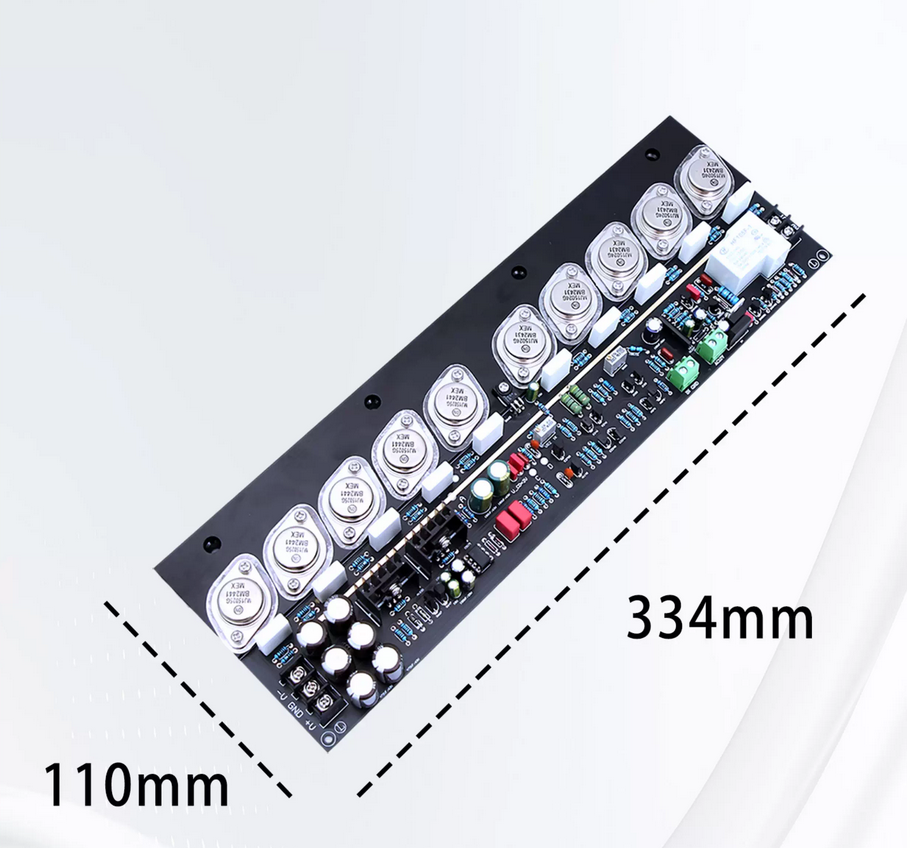 2PCS Accuphase-E505 5-pair transistor pure post amp 300W+300W HIFI fever level power amplifier board (adjustable class A)