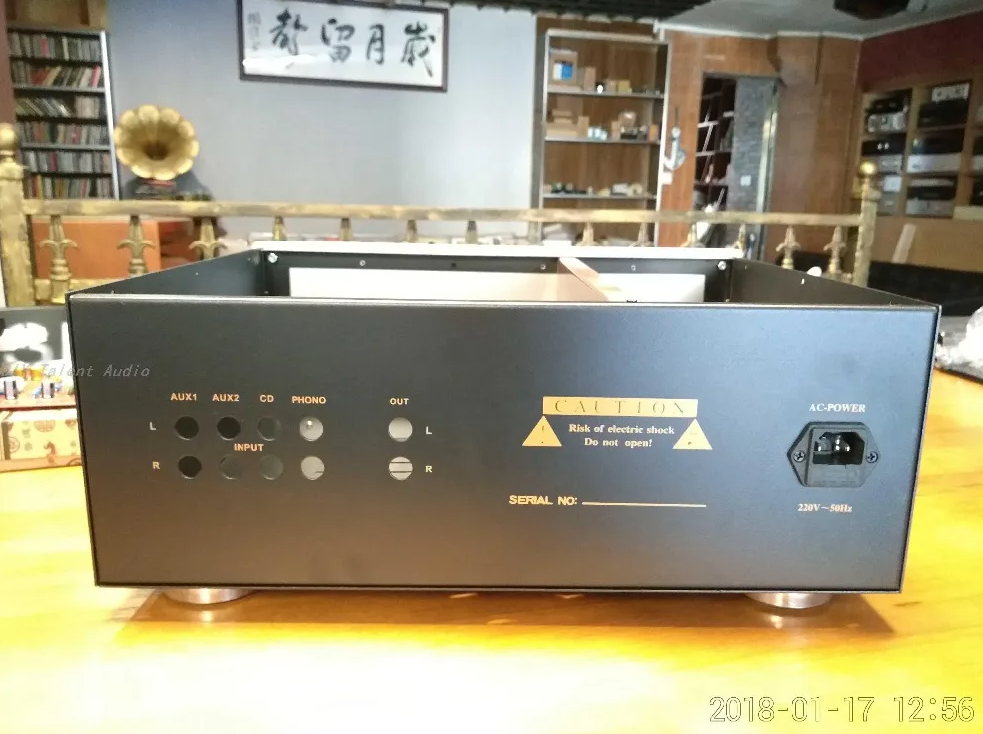 New arrive large capacity kondo KSL-M77 DIY Audio Power Amplifier Aluminum panel + iron body shield chassis amp box hose