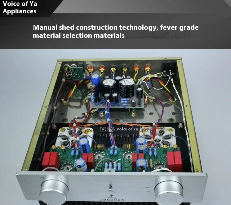 Handmade FU29 hifi Push-pull Tube Amplifier 30W+30W, FU-29X2, 6H3NX4 HIFI home Tube Amplifier, Manual Scaffolding. Input Sensitivity: 200mV