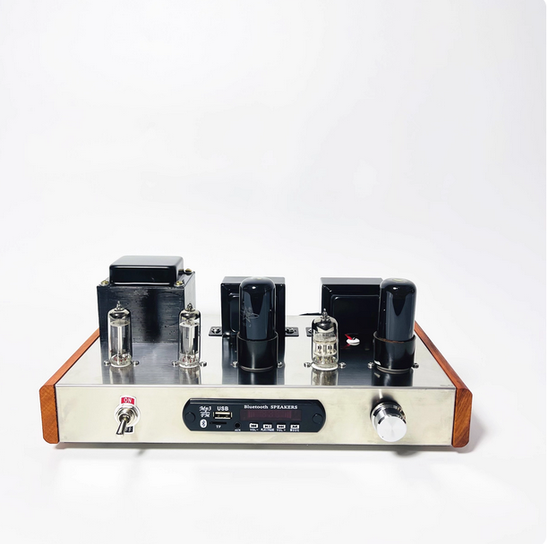 6p6p Vacuum Tube Amplifier Diy Kit Hifi Class A Power Amplifier High Power 5w*2 Bluetooth 5.0 Home Amp Usb Player