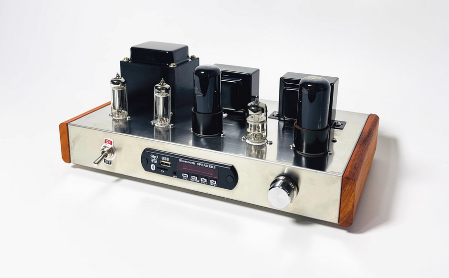6p6p Vacuum Tube Amplifier Diy Kit Hifi Class A Power Amplifier High Power 5w*2 Bluetooth 5.0 Home Amp Usb Player