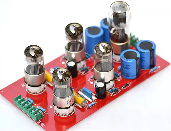 Finished CARY 6N8P*4 HIFI DIY stereo tube preamplifier 5Z4P electronic tube rectifier