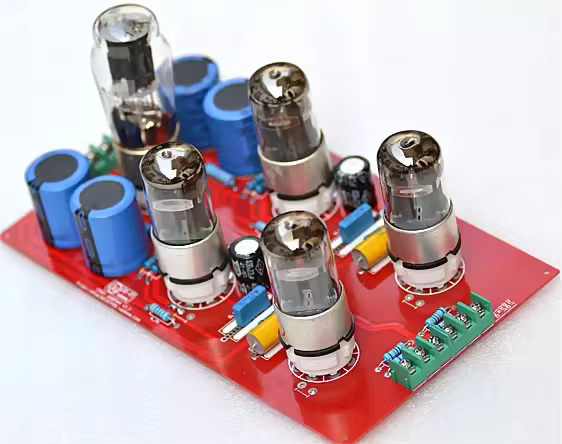 Finished CARY 6N8P*4 HIFI DIY stereo tube preamplifier 5Z4P electronic tube rectifier