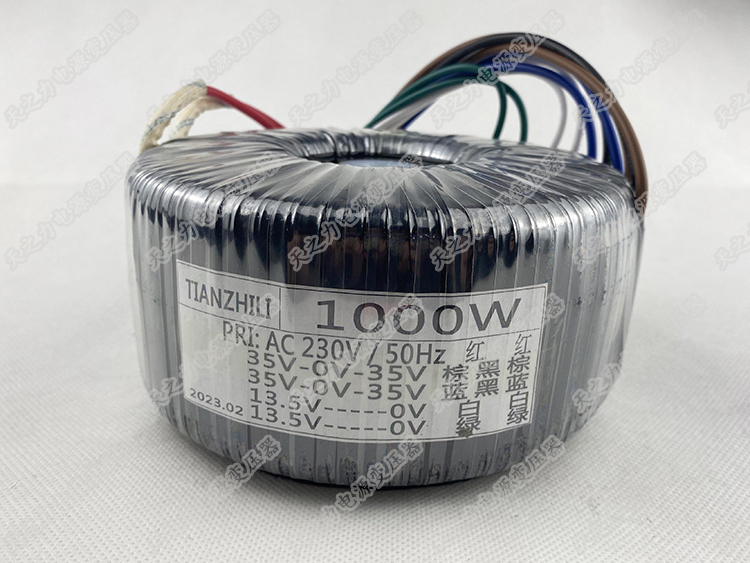 1000W Pure Copper Wire High Power Toroidal Transformer AMP 220V To Double 60V + Double 15V Single 18V