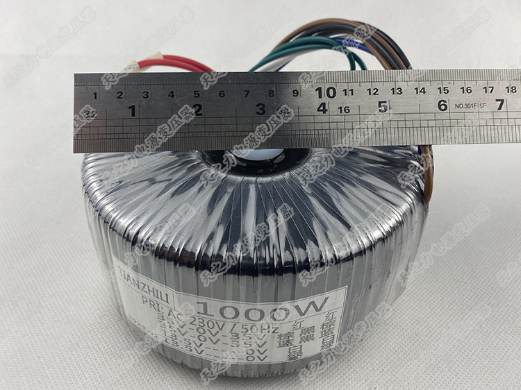 1000W Pure Copper Wire High Power Toroidal Transformer AMP 220V To Double 60V + Double 15V Single 18V