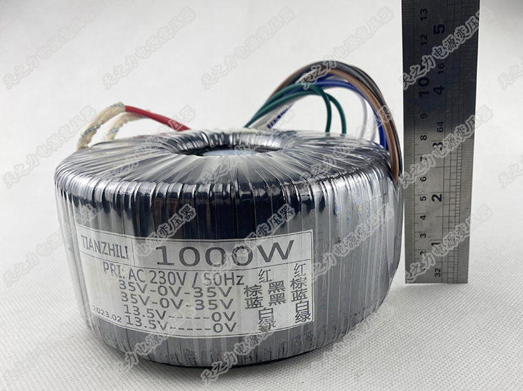 1000W Pure Copper Wire High Power Toroidal Transformer AMP 220V To Double 60V + Double 15V Single 18V