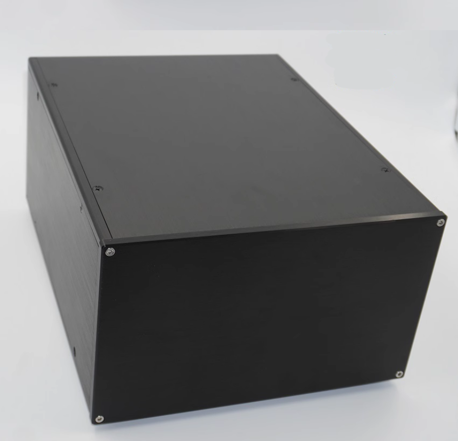 Silver black full aluminum power amplifier case power supply preamplifier DAC DIY chassis box W265*D330*H160mm