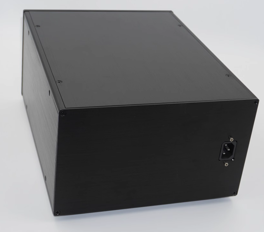 Silver black full aluminum power amplifier case power supply preamplifier DAC DIY chassis box W265*D330*H160mm