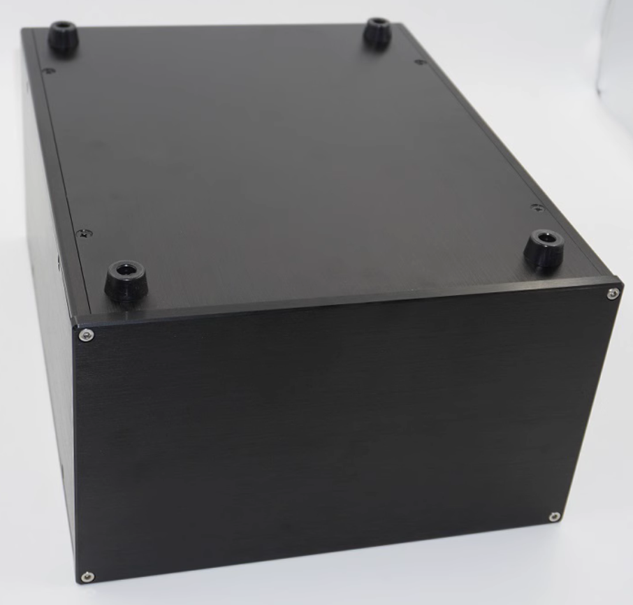 Silver black full aluminum power amplifier case power supply preamplifier DAC DIY chassis box W265*D330*H160mm