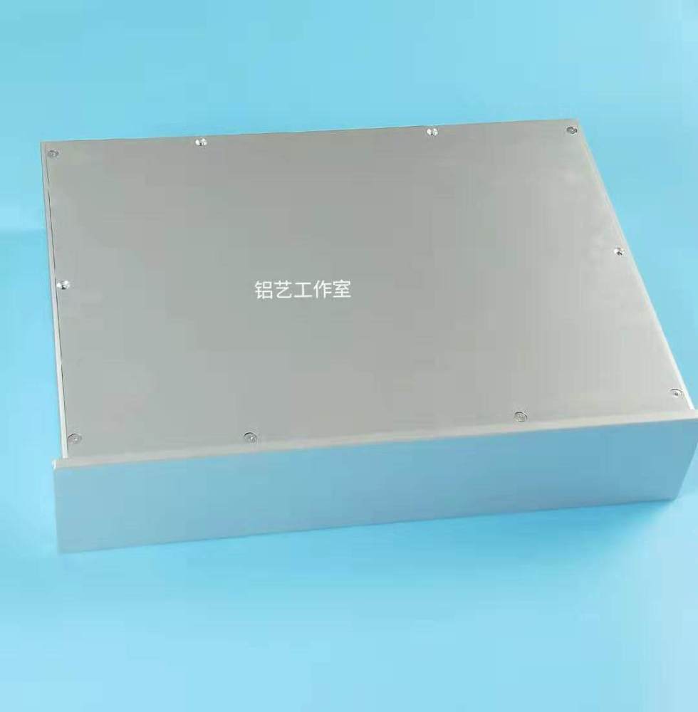 New 4390 Silver All Aluminum HIFI DIY Power Amplifier Chassis decoder case power supply box