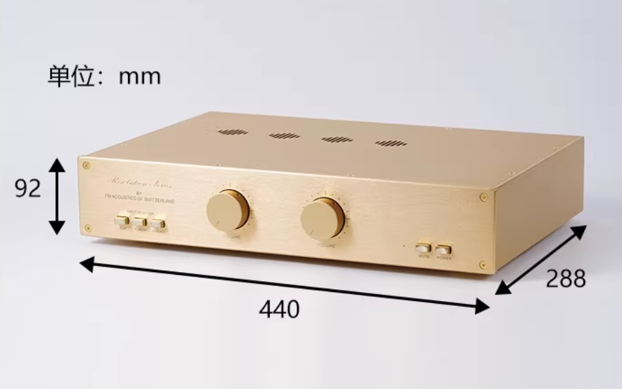 FM288 hifi Electron tube preamplifier gold High end pure electronic tube amplifier
