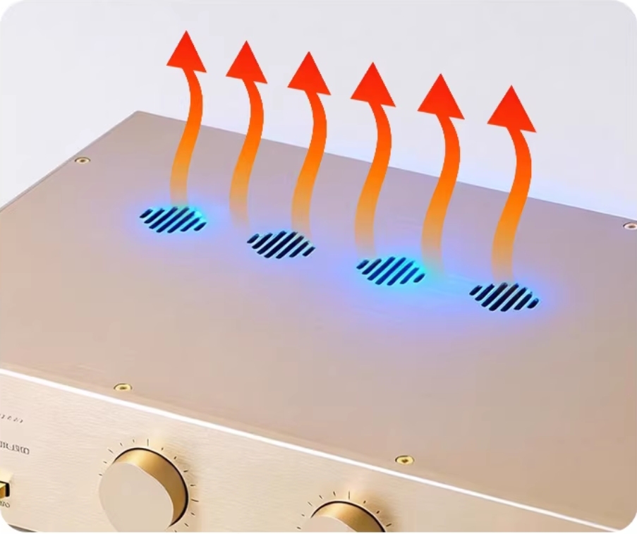 FM288 hifi Electron tube preamplifier gold High end pure electronic tube amplifier