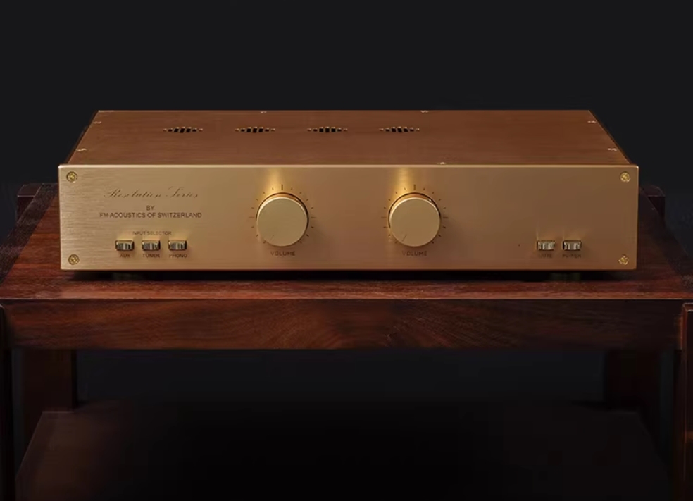 FM288 hifi Electron tube preamplifier gold High end pure electronic tube amplifier