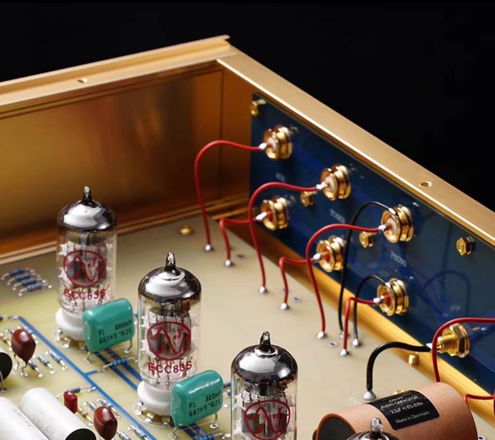 FM288 hifi Electron tube preamplifier gold High end pure electronic tube amplifier