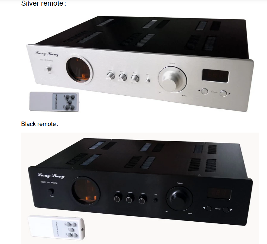 XiangSheng 728A Balanced ECC82 ECC81 Electron Tube PreAmp ,Wada Shigeho Cuircuit Pre-amplifier with Remote