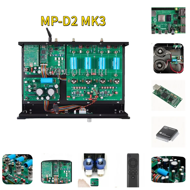 2025 hot sale Musical Paradise MP-D2 MK3 MP-DX digital decoder lossless HIFI streaming hifi player tube DAC Raspberry Pi 4 Femto