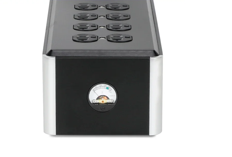 F30A-EMI Power Processor Hi-Fi Dedicated Filter Socket (original Design) 8 Bit American Standard Socket With Voltmeter Head
