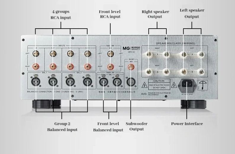 30W+350W High power MPA-02 Class A B Hi-Fi Integrated Amplifier Fully Balanced with Tone Support Remote Control Amplifier