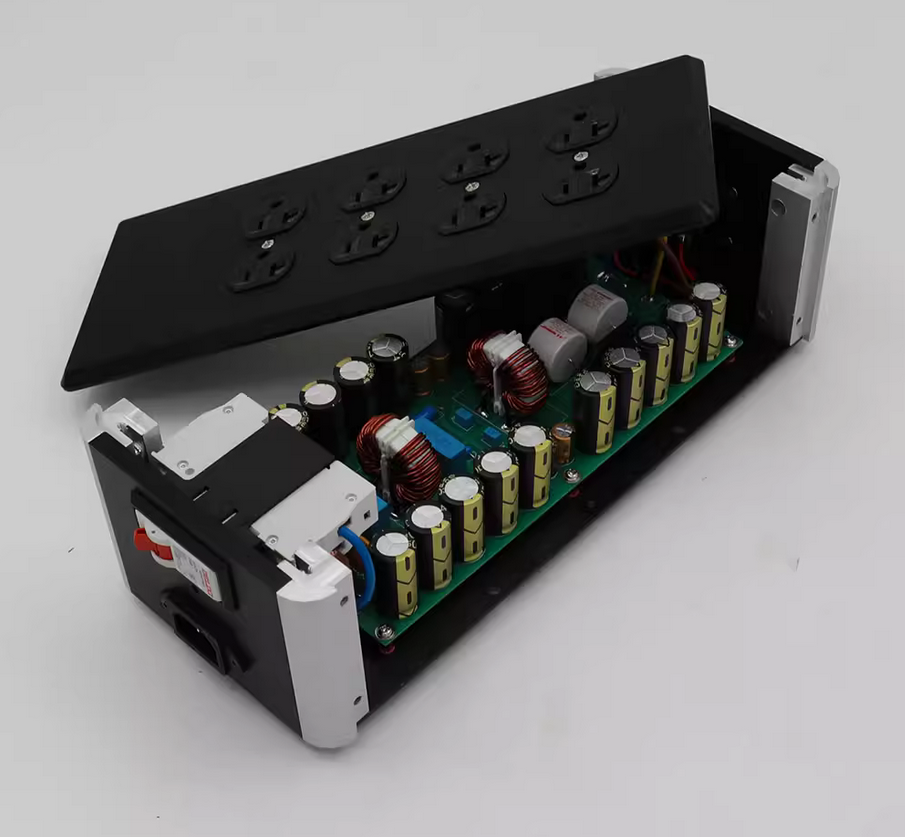 F30A-EMI Power Processor Hi-Fi Dedicated Filter Socket (original Design) 8 Bit American Standard Socket With Voltmeter Head