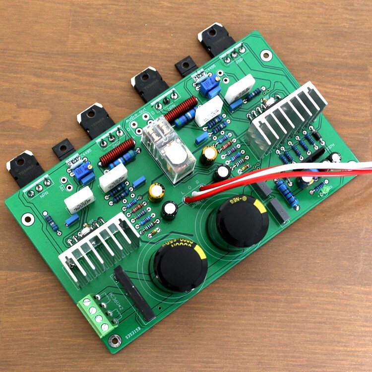 Low distortion and low noise UPC1298V dual channel 80W*2 HIFI DIY amplifier board