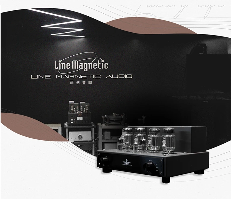 Line magnetic LM-216IA PLUS 12AU7 KT88 Vacuum Tube Amplifier Bluetooth HiFi Power Amplifier 45W +45W Merged Amp Audio
