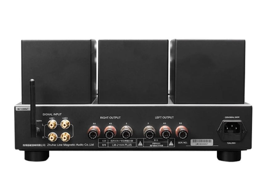 Line magnetic LM-216IA PLUS 12AU7 KT88 Vacuum Tube Amplifier Bluetooth HiFi Power Amplifier 45W +45W Merged Amp Audio