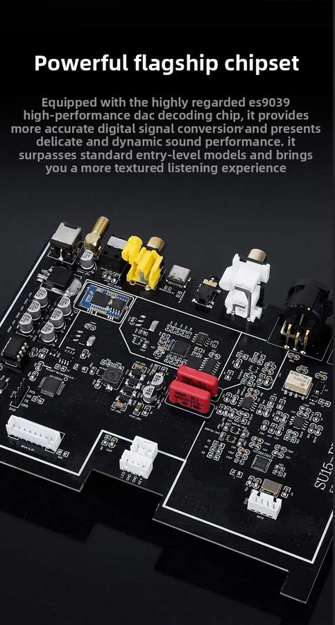 2026 latest Weiliang SU15PRO audio dac decoder hifi fever ES9039Q2M bluetooth 5.4 balanced outpu twith DC12V adapter