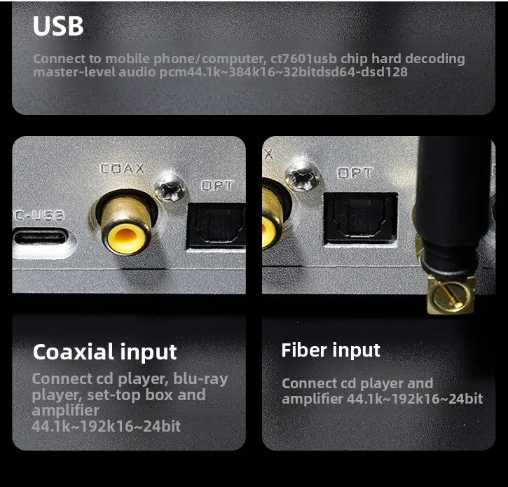 2026 latest Weiliang SU15PRO audio dac decoder hifi fever ES9039Q2M bluetooth 5.4 balanced outpu twith DC12V adapter