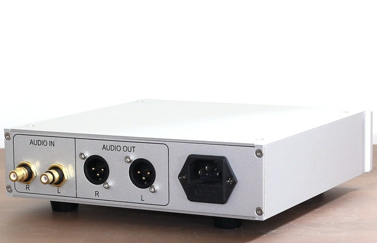 DRV-1 Hi-end Dual channel single ended to balanced conversion box RCA to XLR converter silver or black