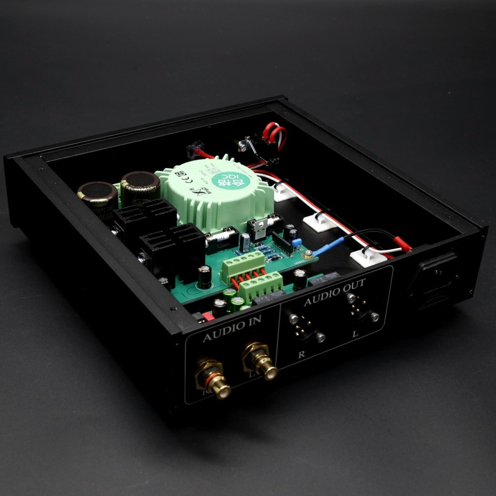 DRV-1 Hi-end Dual channel single ended to balanced conversion box RCA to XLR converter silver or black