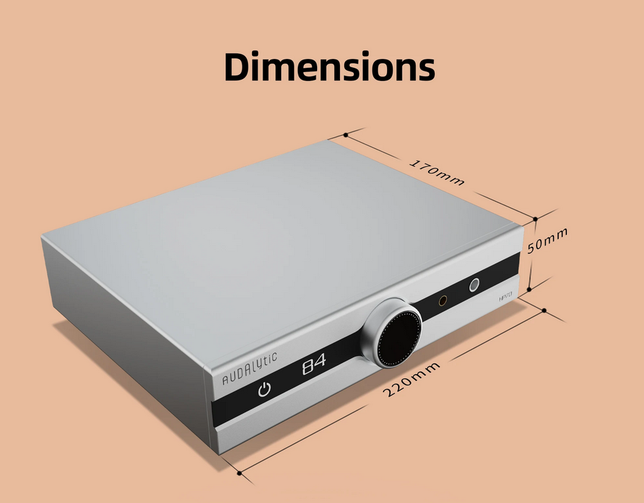 Audalytic HP70 Headphone Amplifier Fully Balanced Class A Headphone Amplifier Preamp Remote Control