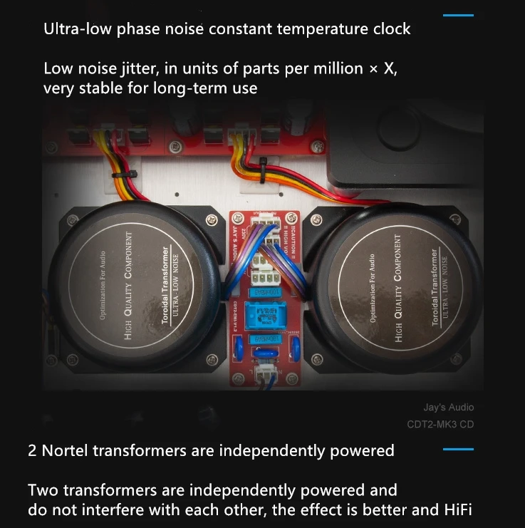 Jay's Audio CDT2 MK3 CD Transport HIFI CD Turntable OCXO constant temperature clock CDM4 driver IIS AES RCA BNC