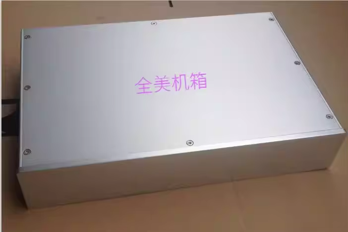 380*70*249 full aluminum HIFI DIY preamp chassis power supply box silver decoder case