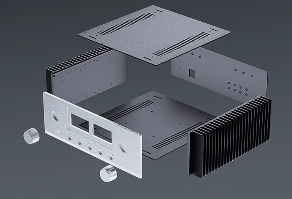P1000 All Aluminum alloy Power Amplifier Chassis Audio High-end DIY Box Suitable for installing Accuphase circuit