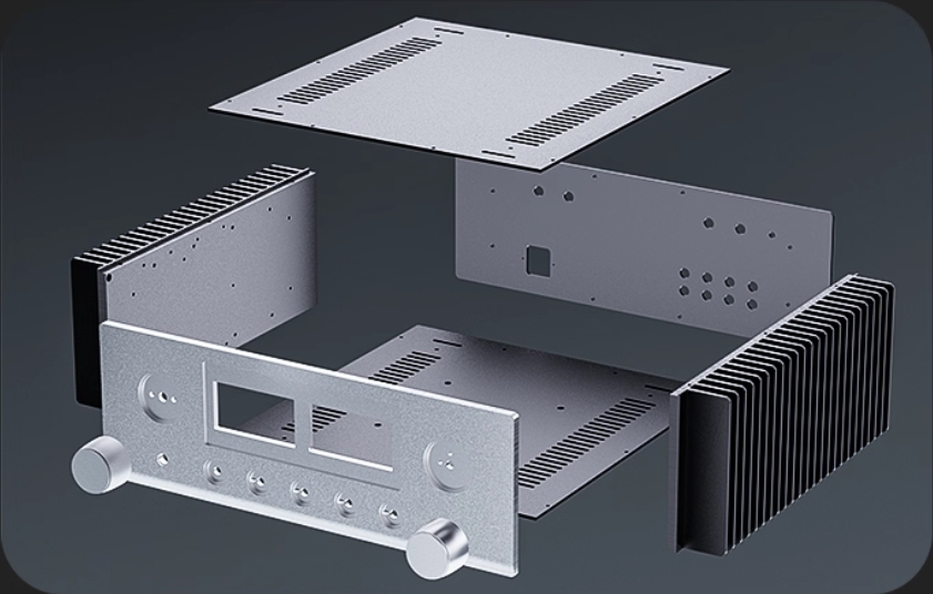 P1000 All Aluminum alloy Power Amplifier Chassis Audio High-end DIY Box Suitable for installing Accuphase circuit