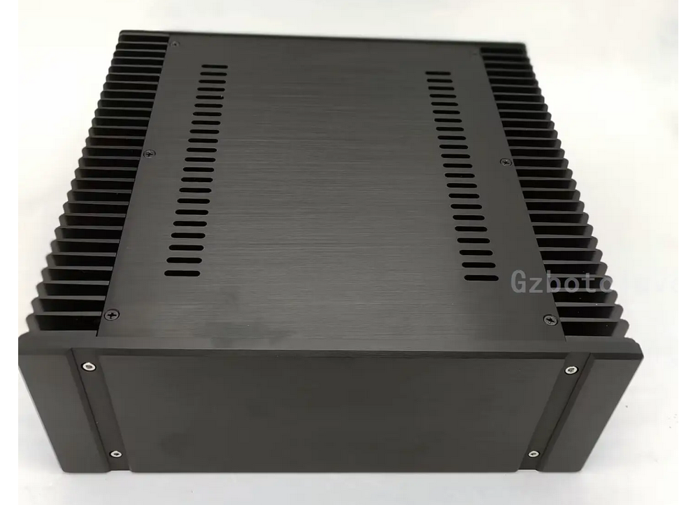 Back silver Full Aluminum Alloy Class A Amplifier DIY Chassis Power Amp Case DIY Enclosure HIFI Audio Install housing 320*120*315MM