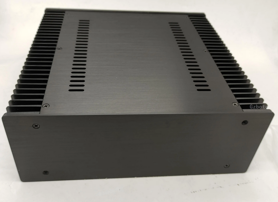 Back silver Full Aluminum Alloy Class A Amplifier DIY Chassis Power Amp Case DIY Enclosure HIFI Audio Install housing 320*120*315MM