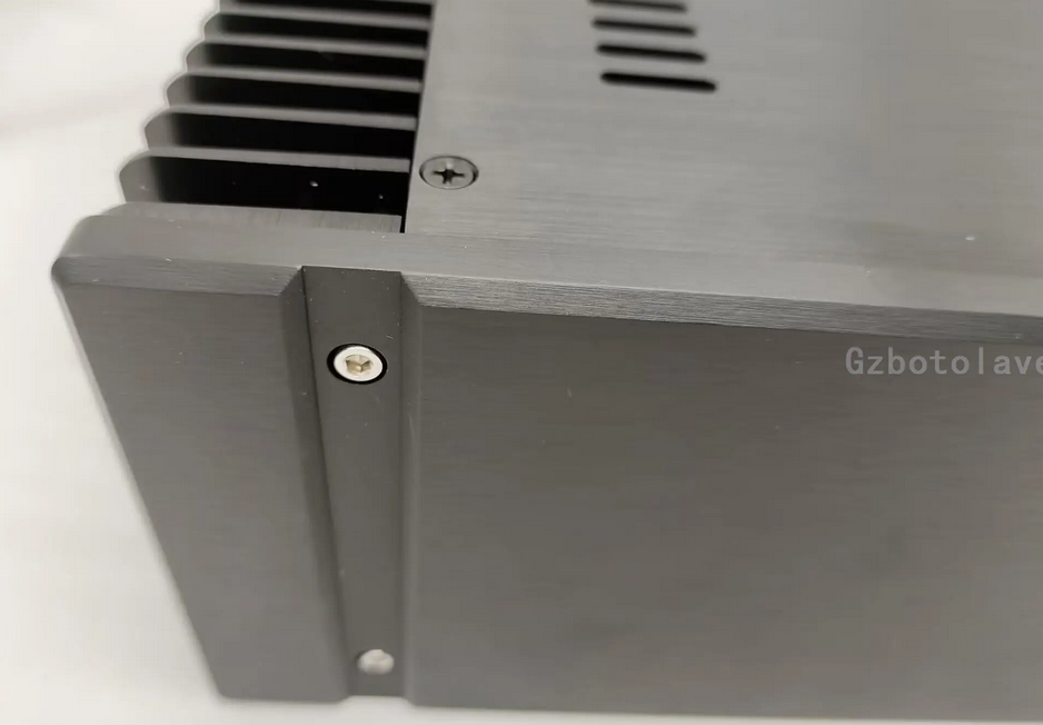 Back silver Full Aluminum Alloy Class A Amplifier DIY Chassis Power Amp Case DIY Enclosure HIFI Audio Install housing 320*120*315MM