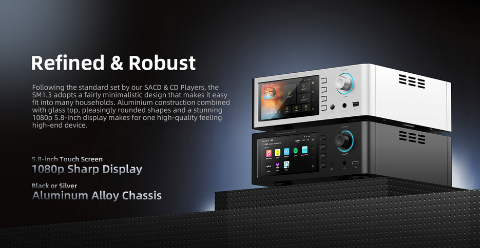 SHANLING SM1.3 High-End Hi-Fi Streamer All-In-One Desktop DAC AMP Hi-Res Audio AK4191EQ AK4499EX chips Bluetooth 5.2 LDAC aptX